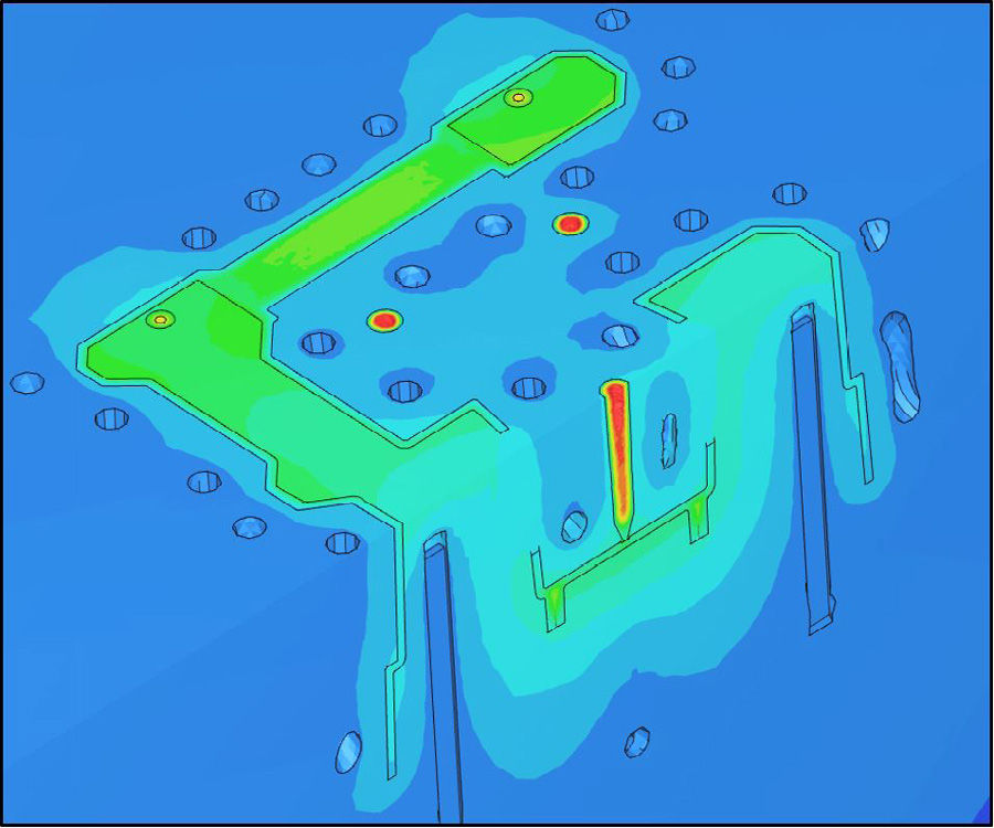 CAE模流分析101招 -第 43 招、模具水路设计对产品翘曲变形的影响【水路设计篇】的图5