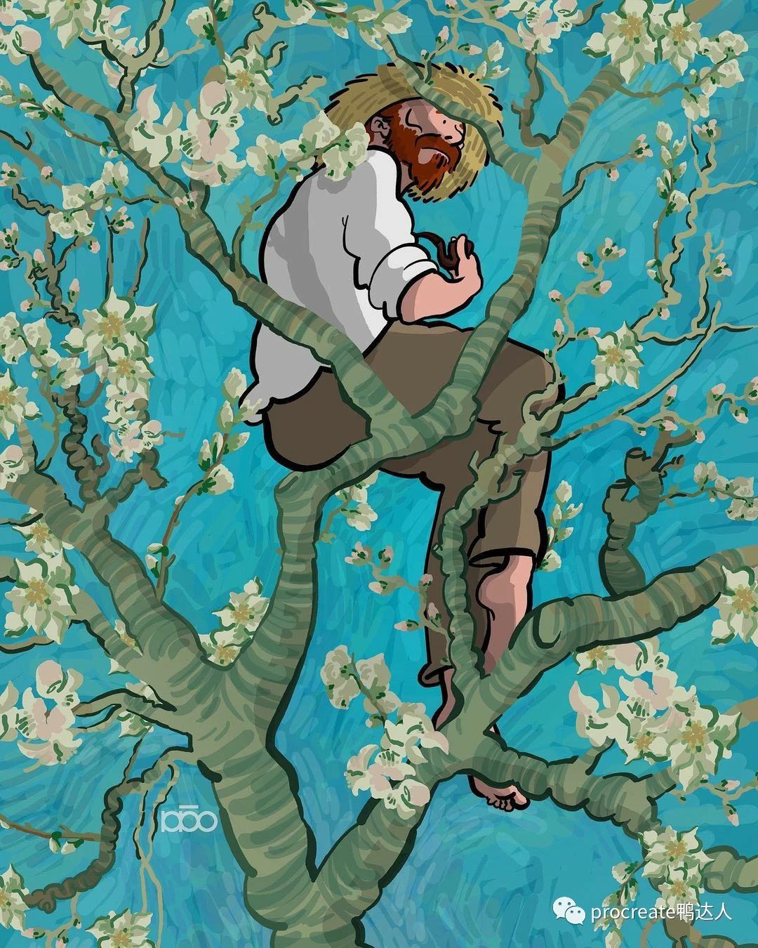 图片[3]-万万没想到，他竟然画出漫画风“梵高作品”！！！【853期】-yadaren
