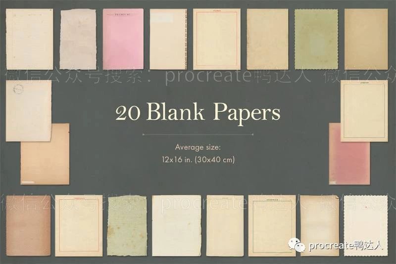 图片[3]-165款复古风格纸张纹理分享，书刊封面、装饰纸、空白纸、信封…全都有【869期-yadaren