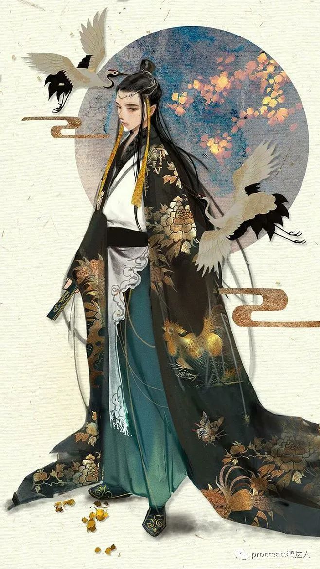 图片[3]-精美的古风厚涂人物插画！这套课程真的爱了！【860期】-yadaren