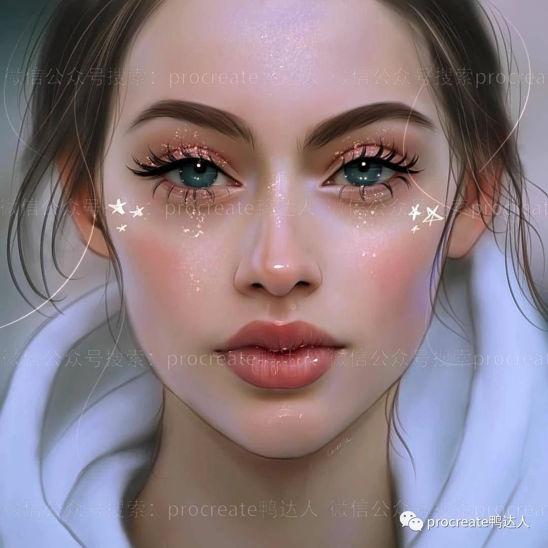 图片[7]-绝美的人像厚涂插画，这样的面部处理真特别！【830期】-yadaren