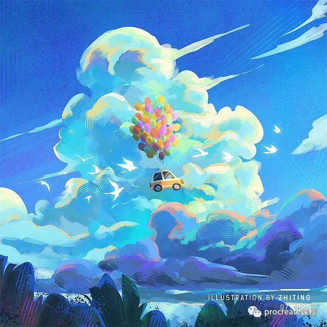 图片[4]-超赞的ipad场景速涂插画，看完治愈了！【858期】-yadaren