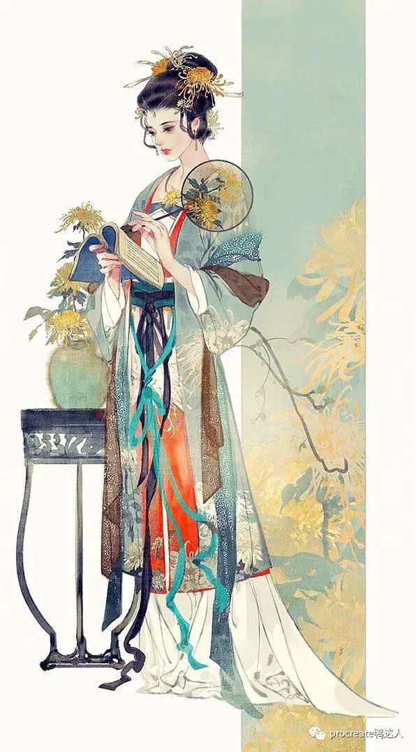 图片[6]-精美的古风厚涂人物插画！这套课程真的爱了！【860期】-yadaren