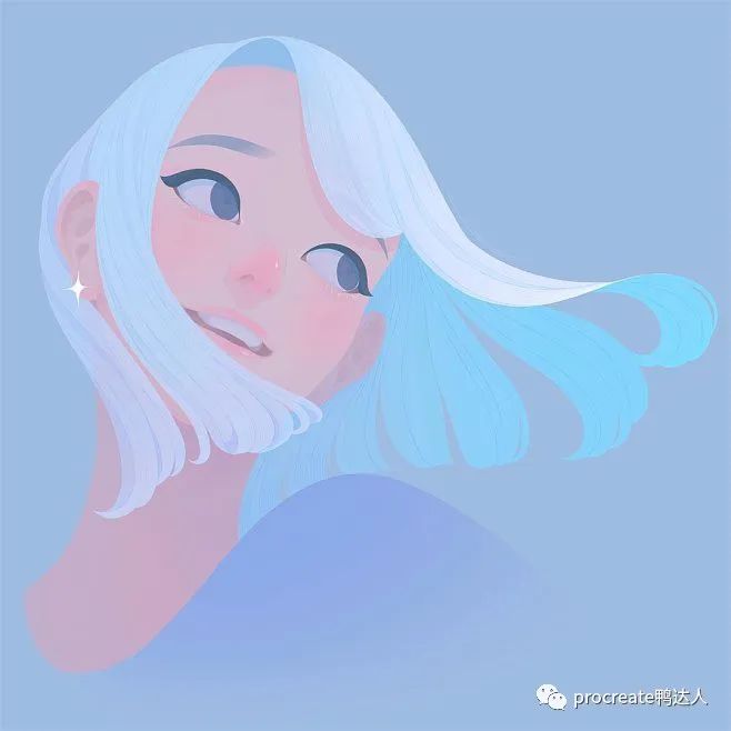 图片[2]-配色清新的头像真的太好看了！速来学习治愈系人像插画！【871期】-yadaren