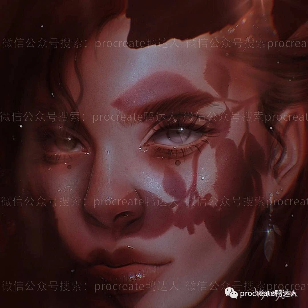 图片[6]-绝美的人像厚涂插画，这样的面部处理真特别！【830期】-yadaren