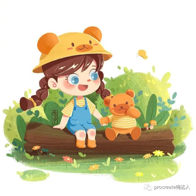 图片[1]-创作精美故事书插画的Procreate笔刷，插画师看了都爱了！【861期】-yadaren
