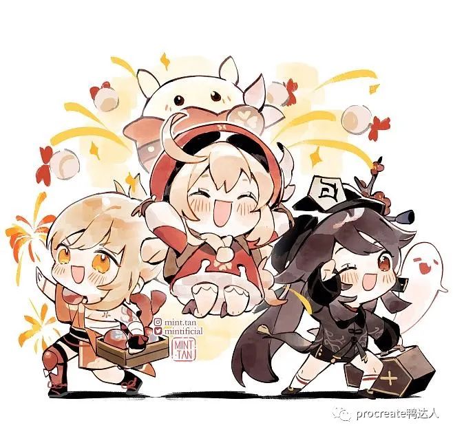 图片[3]-可爱的Q版人物插画！快来一起学习吧！【852期】-yadaren