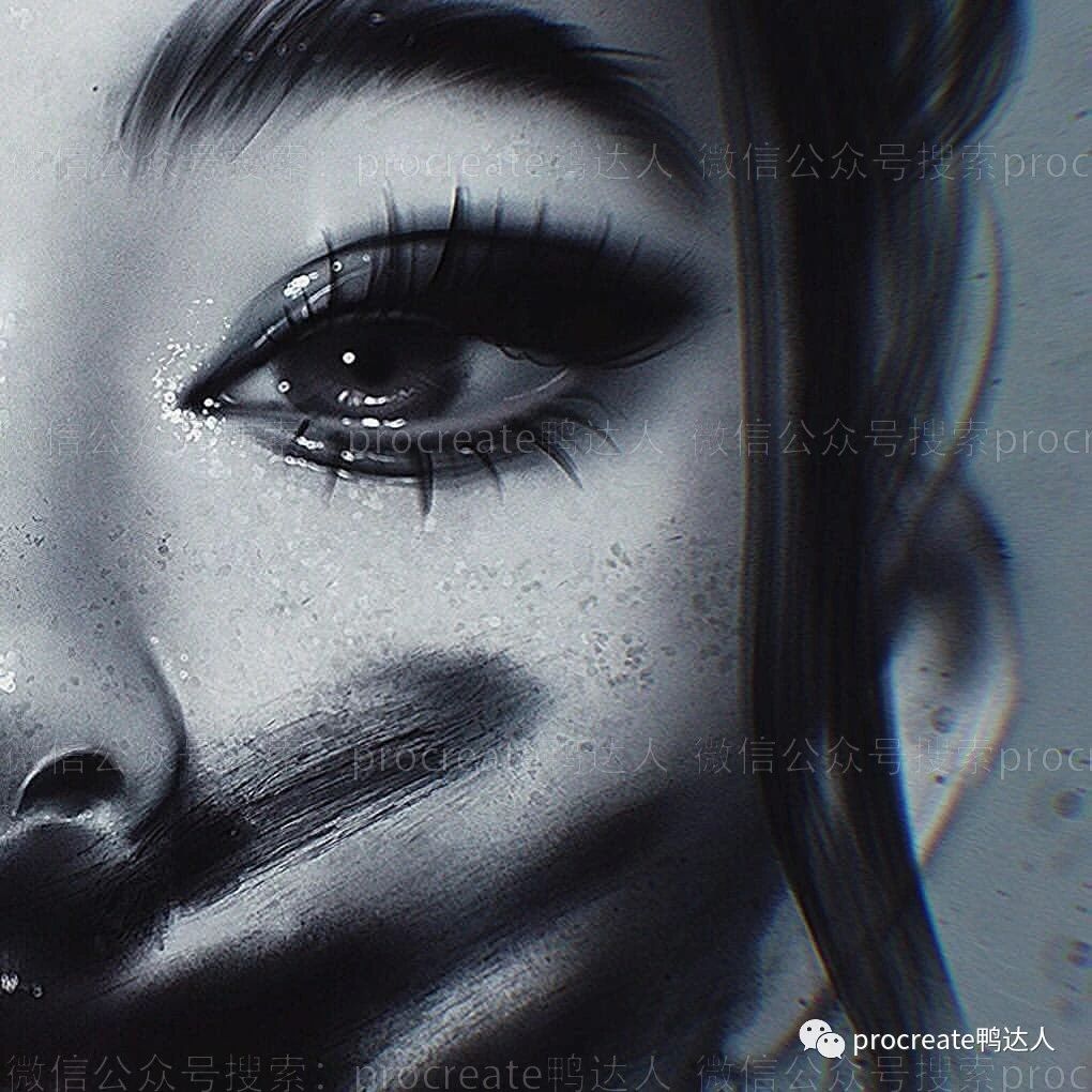 图片[1]-绝美的人像厚涂插画，这样的面部处理真特别！【830期】-yadaren