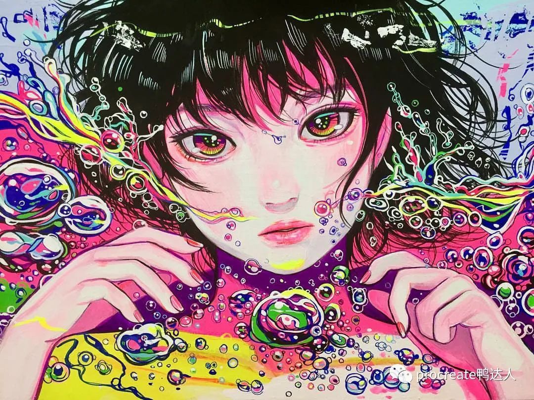 图片[7]-极具复古风的糖果味少女插画集分享！速速来学习！【867期】-yadaren
