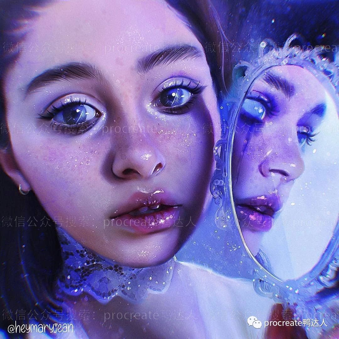 图片[8]-绝美的人像厚涂插画，这样的面部处理真特别！【830期】-yadaren