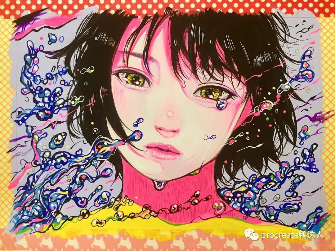 图片[8]-极具复古风的糖果味少女插画集分享！速速来学习！【867期】-yadaren