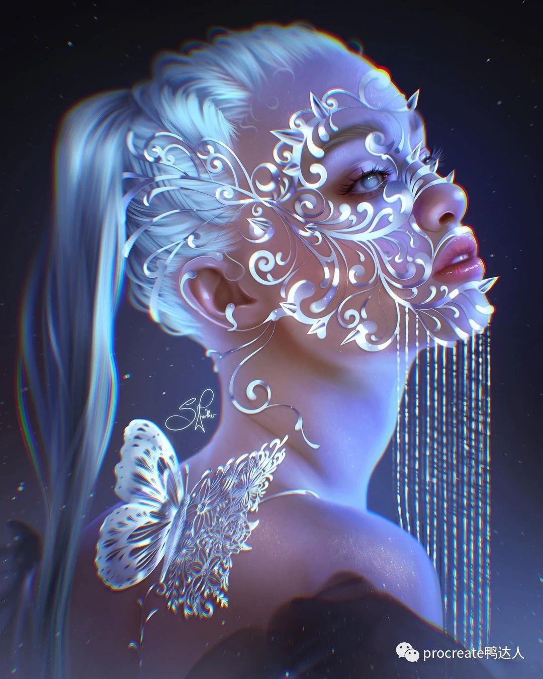 图片[1]-太爽啦，一笔绘就梦幻羽翼，氛围感拉满【855期】-yadaren