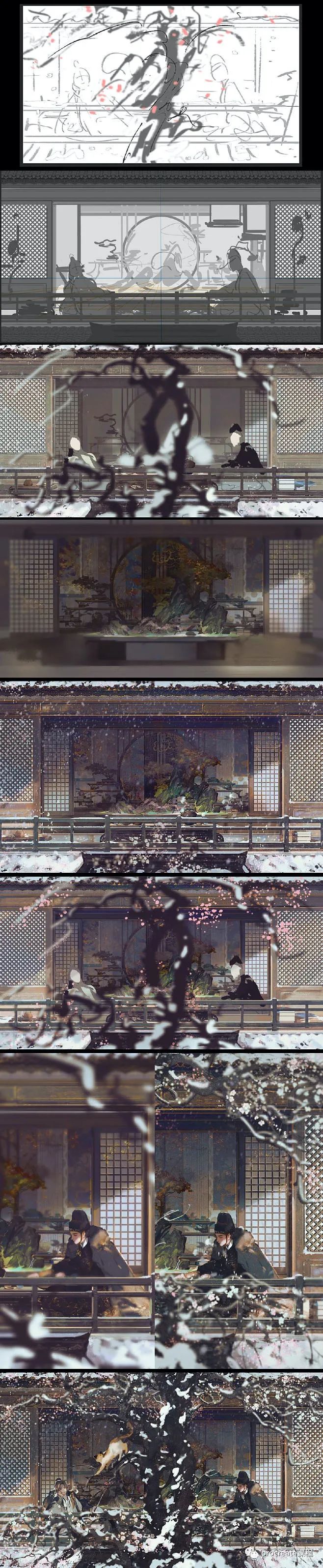 图片[5]-充满古风韵味的门窗笔刷！procreate+ps版本的都有！【857期】-yadaren