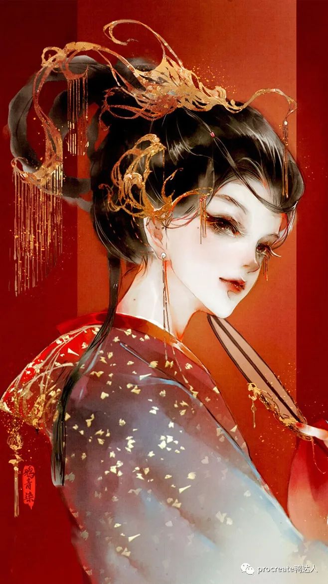 图片[5]-精美的古风厚涂人物插画！这套课程真的爱了！【860期】-yadaren