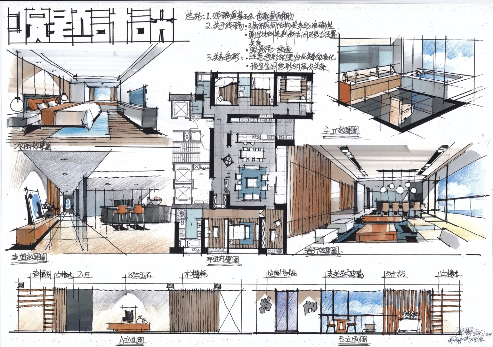 图片[8]-【手绘设计】室内设计联盟 室内空间马克笔表现技法丨MP4丨10.7G 23节-壹书网