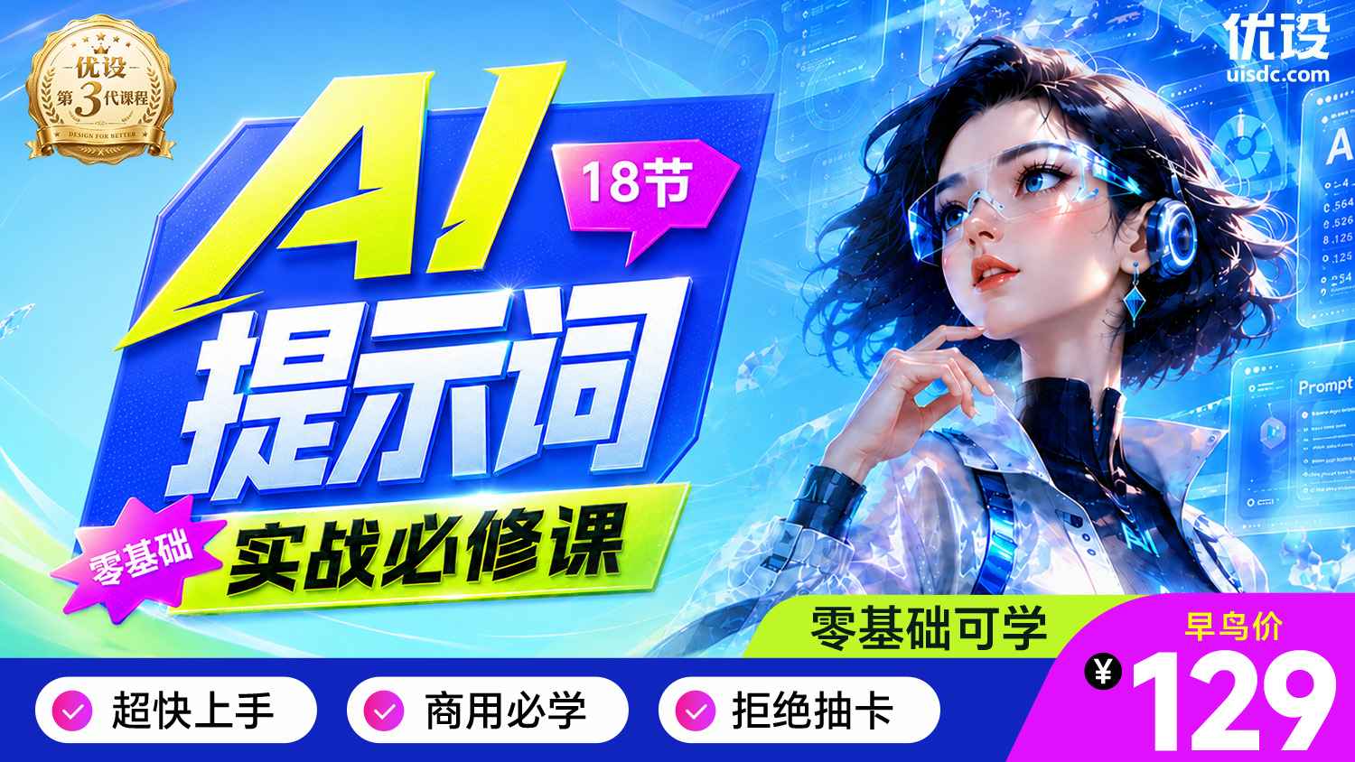 18 节零基础 AI 提示词实战必修课