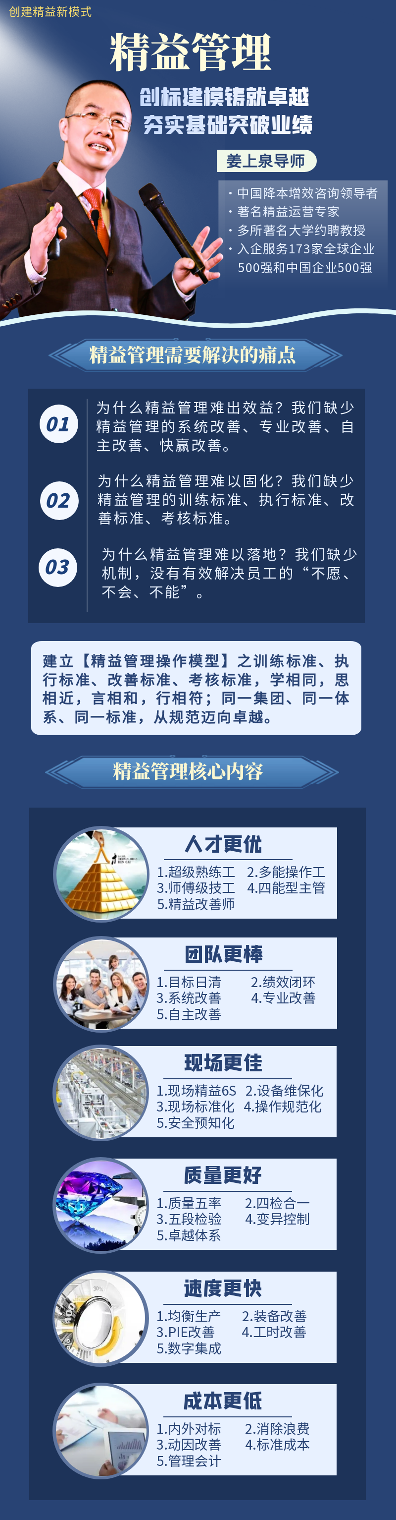 《精益管理》姜上泉老师线上视频课程