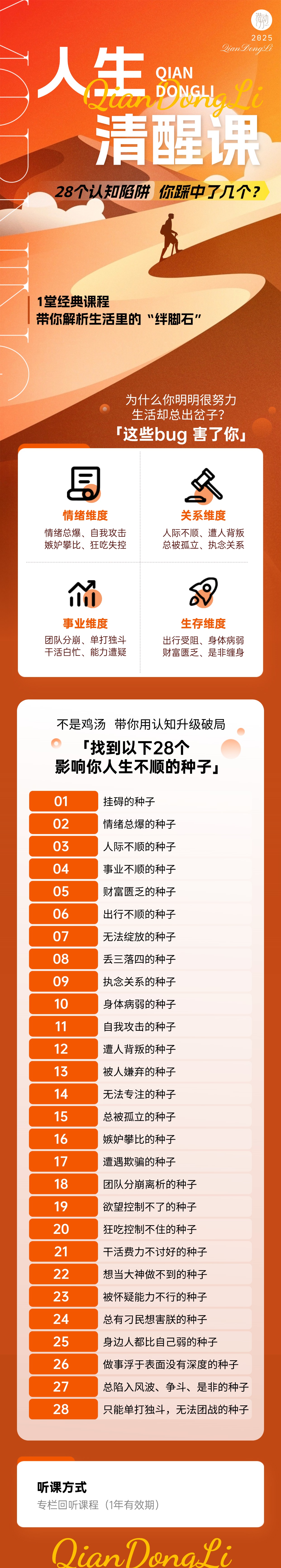 人间清醒课：拆掉影响你的28个人生BUG