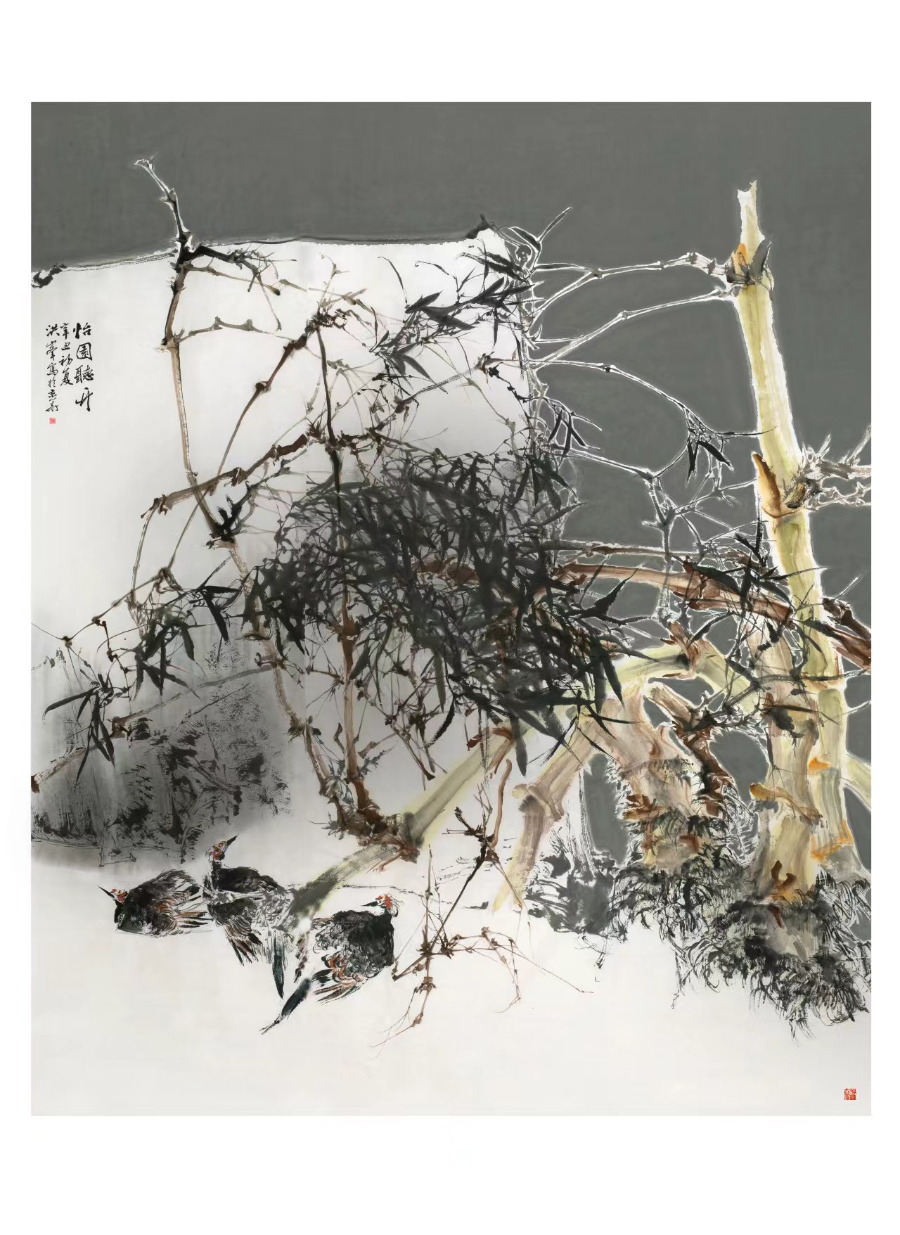 洪峰花鸟画--梅兰竹菊精品课