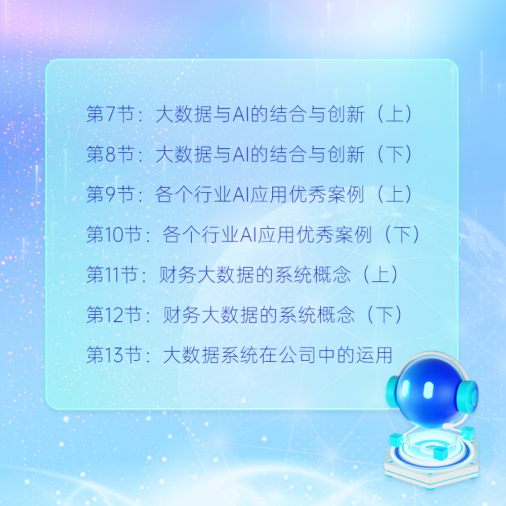 大数据AI技术解析及其赋能财务管理（录播课）