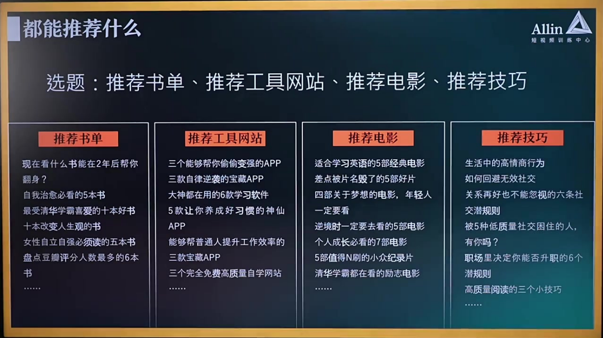 最能凸显自己专业的脚本「教知识」1