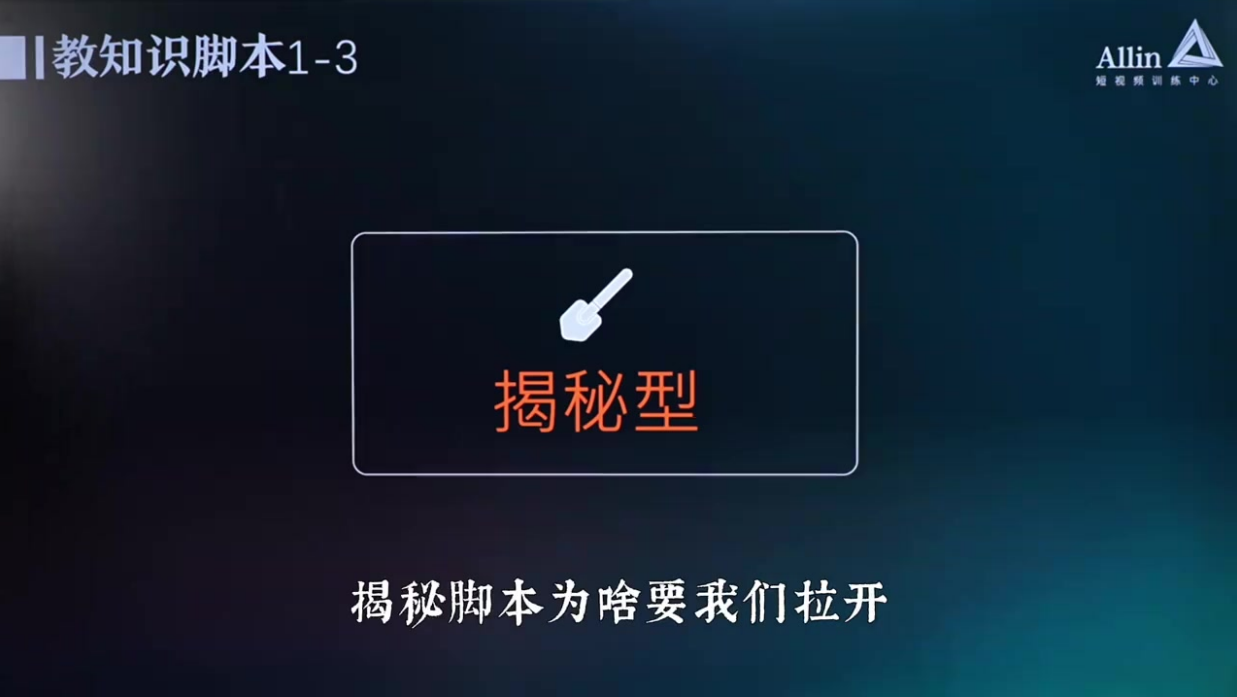 最能凸显自己专业的脚本「教知识」2