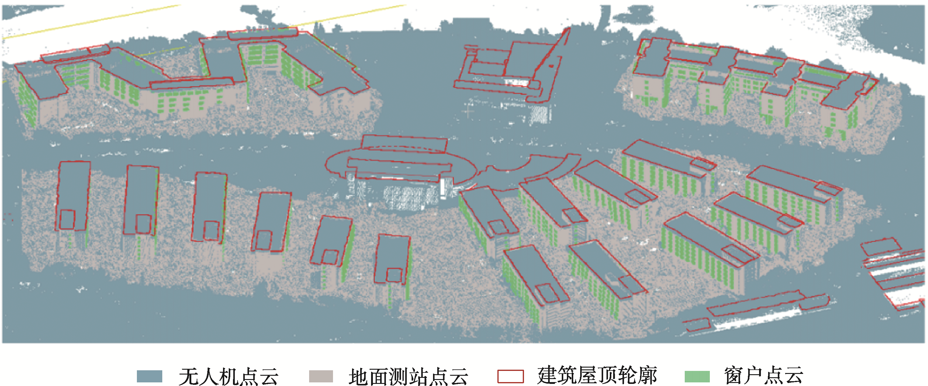 无人机与地面测站数据融合结果