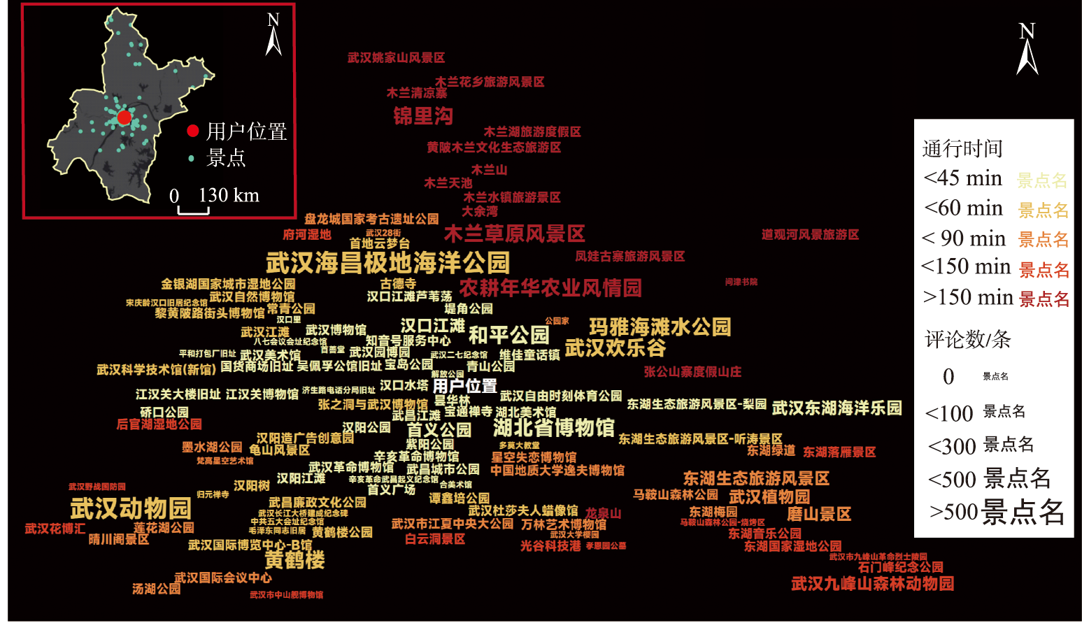 使用颜色变量的LBS标签云
