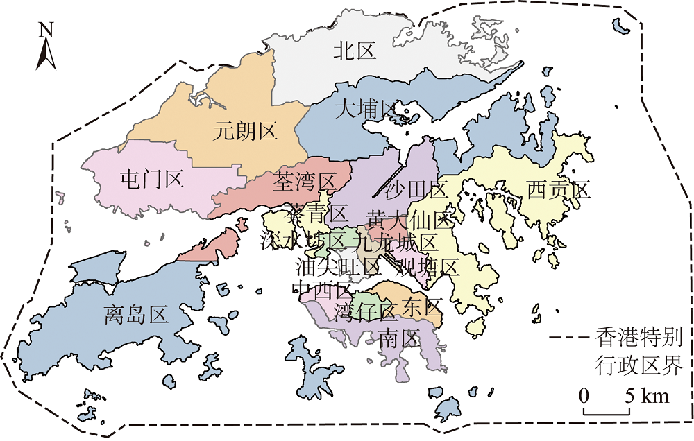 香港行政区划图