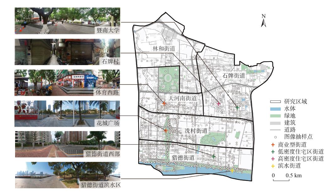研究区概况和图像抽样点分布