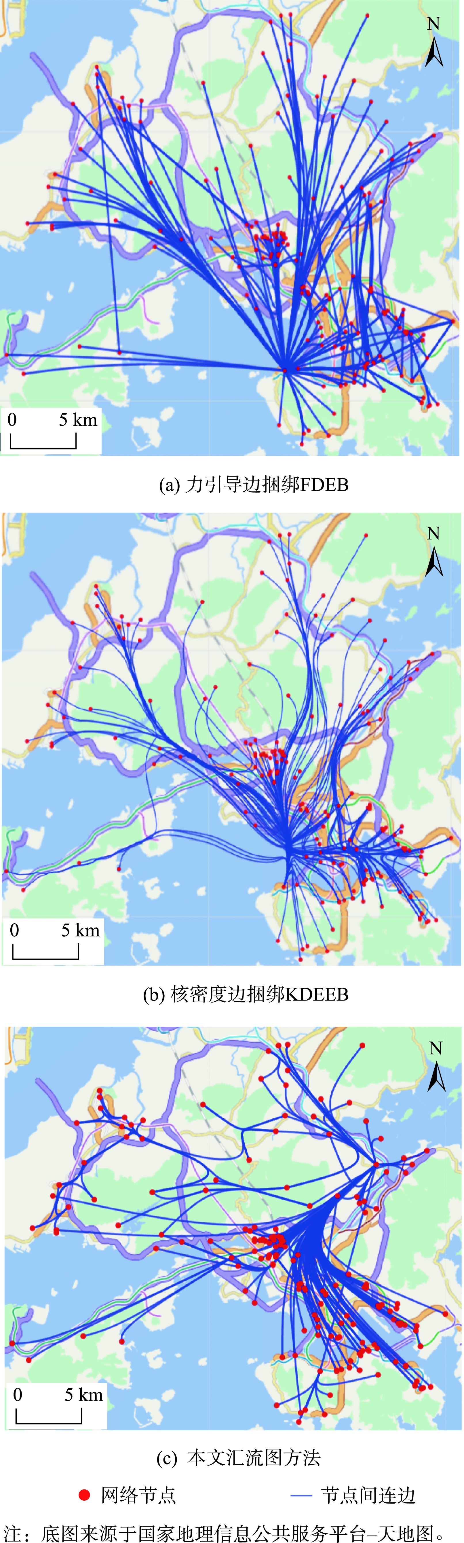 香港IP路由网络地理约束下可视化对比