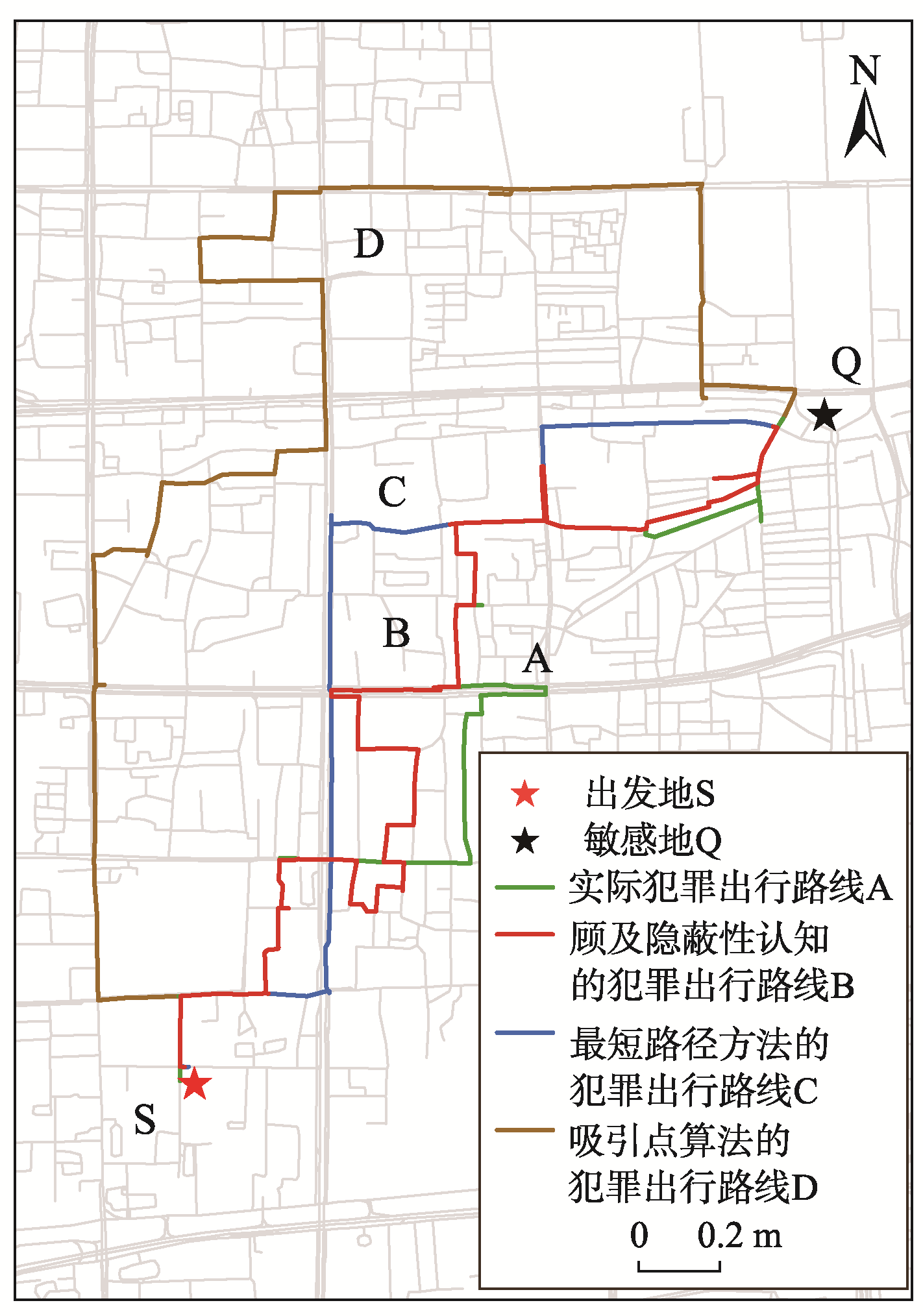 犯罪出行路线