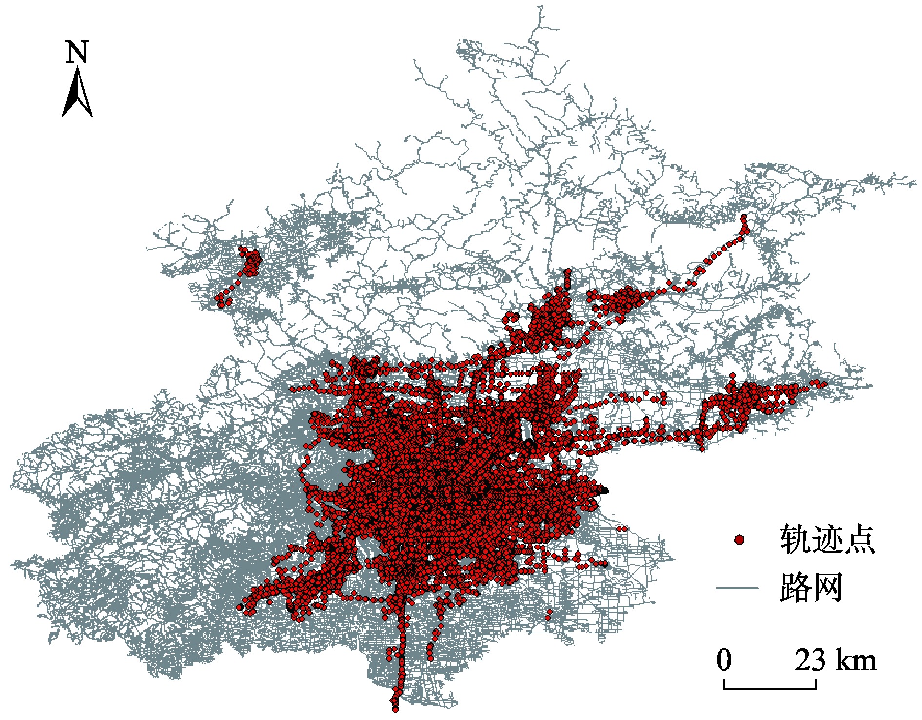 北京市路网数据可视化