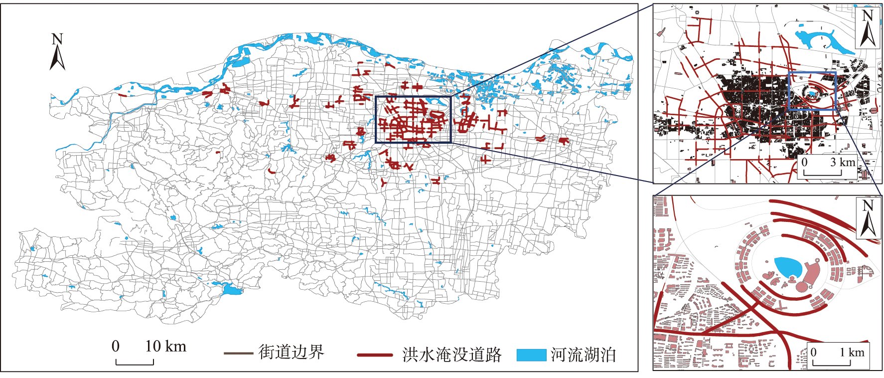 道路网级别的城市内涝地图