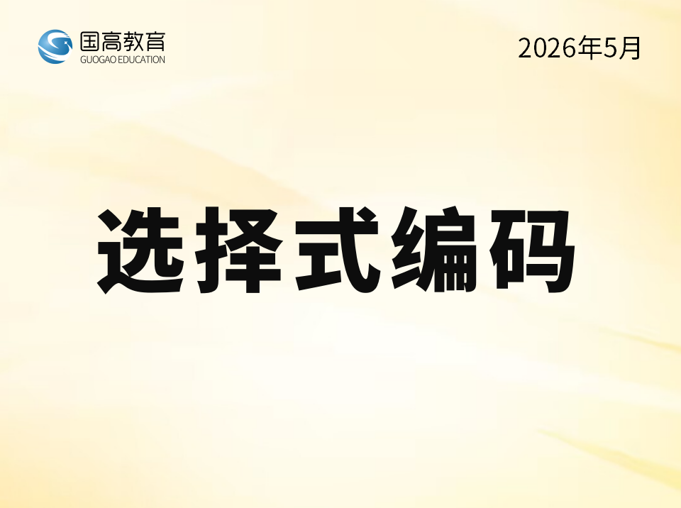 选择式编码（6.11）
